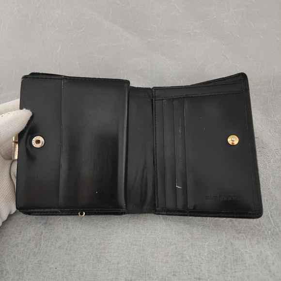 BURBERRY NOVA CHECK AUTHENTIC KISSLOCK WALLET VINTAGE - Picture 7 of 12